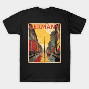 The Berlin Wall Germany Tourism Vintage Retro T-Shirt